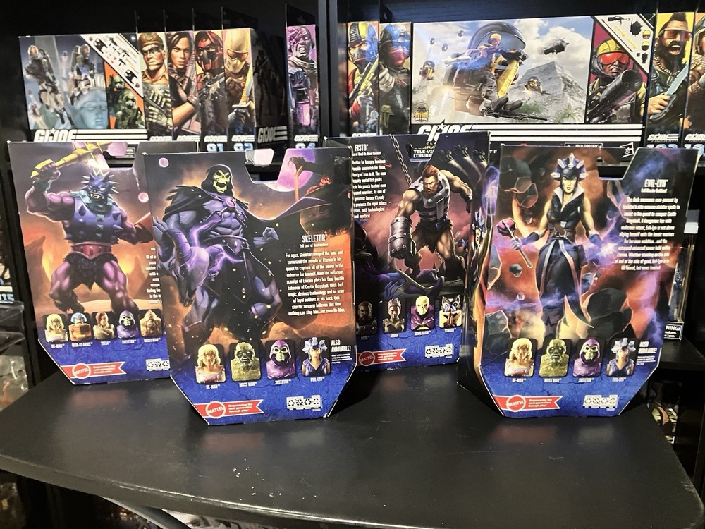 Masters of the Universe Revelation/Revolution Evil Lyn Skeletor Spikor Fisto NIB