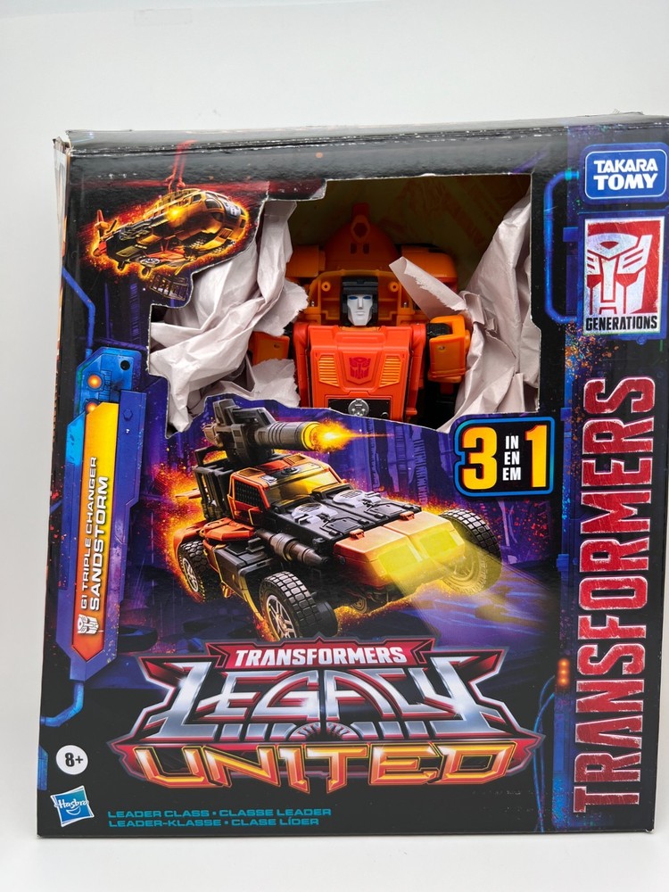 Transformers Gen Lgcy G1 Triple Changer Sandstorm w ACHAI STUDIO Head Upgrade