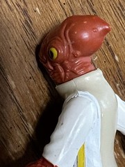 VINTAGE STAR WARS ROTJ 1983 TAIWAN ADMIRAL ACKBAR COMPLETE PAINTED ARMS VARIANT