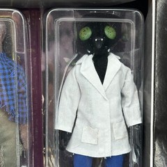 MEGO The Fly Wolfman Horror Figure Set Flocked Exclusive Coin Sealed 13×10