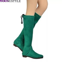 1/6 Flat Knee Boots Shoes For 12″ TBLeague PHICEN Hot Toys Female Figure Doll