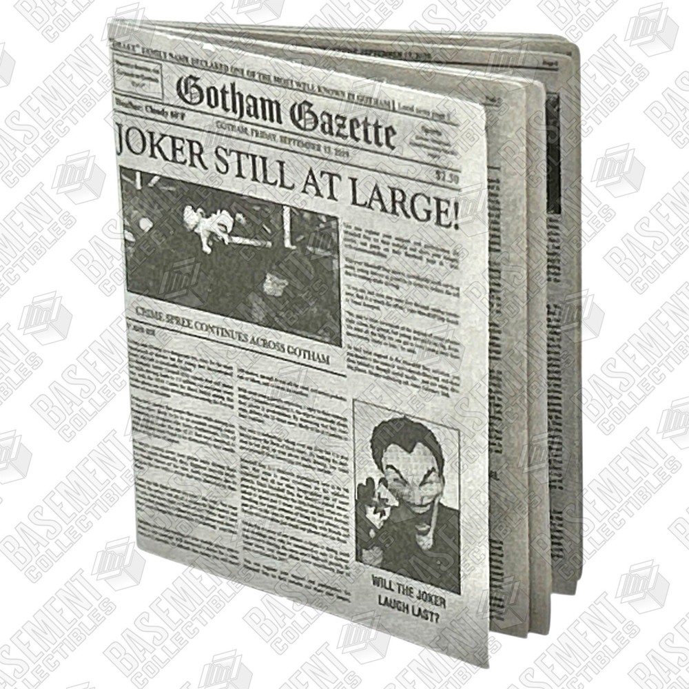 Mezco One:12 The Joker: Golden Age – Newspaper (Real Paper) 1:12 Scale