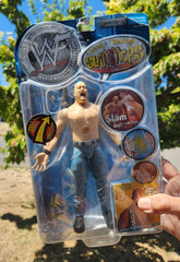 WWE WWF Jakks Back Talkin’ Slammer Series 3 Stone Cold Steve Austin In Package