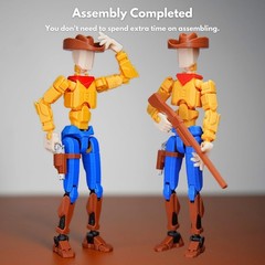 Cowboy t13 Action Figure｜Assembly Completed｜ 3D Printed Dummy 13 for Collect
