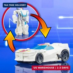 Transformers 1-Step Flip Heroes 3-Pack, 4-Inch Wheeljack, Bumblebee, and Optimus