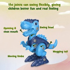 Dinosaur Toys for 3 4 5 6 7 8 Year Old Boys, Take Apart Dinosaur Toys for Kid…