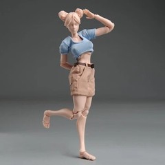 US Romankey X COWL 1/12 Flexible Action Figure 6″ Female Doll Joint Body &Head