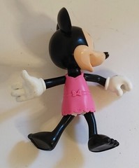 Disney Toybox Minnie Mouse Posable Action Figure Loose Hard Plastic 5.5″