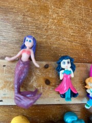 Lot of Mini Vinyl Plastic La La Loopsy & Friends Princess Mermaid Play Figures –