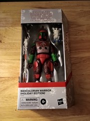 Hasbro Star Wars Mandalorian Warrior Holiday Edition Black Series NEW/SEALED