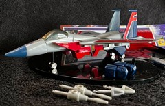 G1 1984 STARSCREAM • 100% COMPLETE w/TECH SPEC • VINTAGE G1 TRANSFORMERS