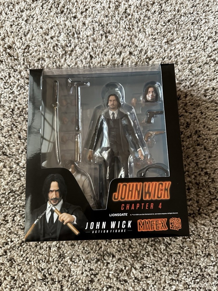 Mafex No. 212 John Wick Chapter 4 Medicom Toy Action Figure New Sealed