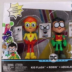 DC Teen Titans Go Face Swappers Robin, Kid Flash and Aqualad Figure New Sealed