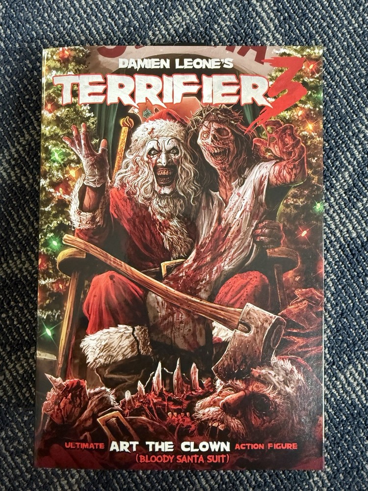 Neca Ultimate Terrifier 3 Art The Clown Bloody Santa Suit Action Figure New