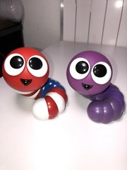 American Flag & Purple Slither.io Series 1 BONKERS Collectible Vinyl Figurine