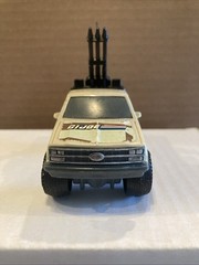 GI Joe Military Machines Desert Jeep 4×4 Pickup Truck & Gun Tonka 1988 Used