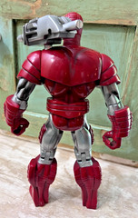 Vintage 1995 Toy Biz Marvel Iron Man Red Silver Armor 10.25″ Figure w Cannon