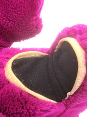 Dakin Barney 14” Hand Puppet Plush Vintage Stuffed Toy Purple Dinosaur 1992