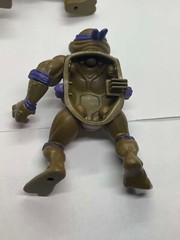 1990 TMNT Storage Shell Figures for parts some have damage/ incomplete Don