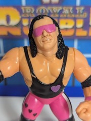 WWF Hasbro Bret Hart – WWE Mattel LJN Vintage Titan Sports – Purple