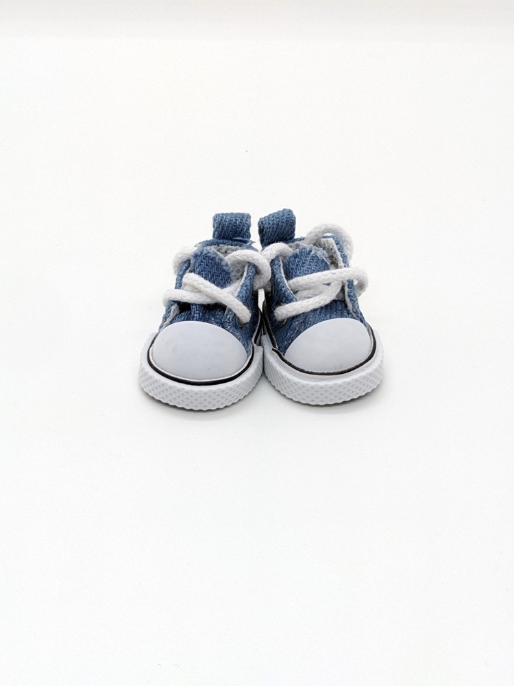 Canvas BLUE DENIM and White Sneaker Shoes FOR 15-17 CM LABUBU MONSTERS DOLL