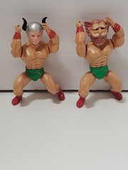 Vintage 80s Unbranded MOTU KO Bootleg Figures Lot Daton Hulka Galaxy Heroes