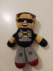 Tube Heroes Sky Does Minecraft Plush Doll Figure YouTube Minecraft Gamer 8″ EUC