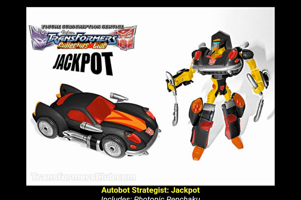 Transformers Collectors’ Club Jackpot Autobot Transforming Car Action Figure