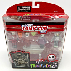 NIGHTMARE BEFORE CHRISTMAS MiniMates New York Comic Con 2015 Deluxe Box Set NEW