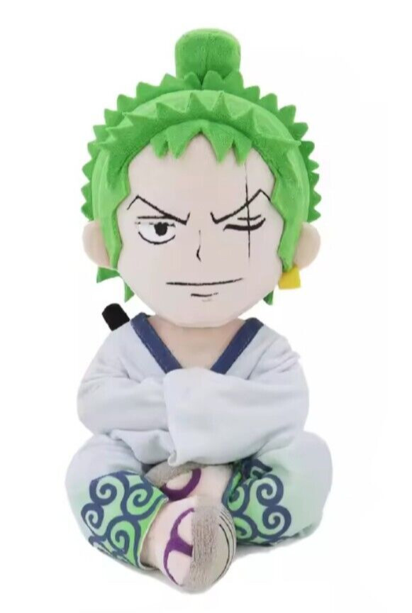 9″ Authentic Toei Animation ONE PIECE ZORO Plush Stuffed Doll Toy Pillow