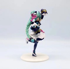 18CM Anime Hatsune Miku Figure National Style Fashion Panda New