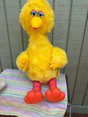 Talking Big Bird Vintage 1986 Story Magic Ideal Sesame Street – Works!