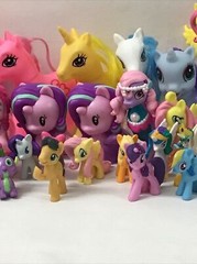 Lot of 31 My Little Pony and Other Brands Toy Ponies Various Sizes