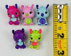 Lot of 5 Hatchimals CollEGGtibles Mini Figures Burtle Turtle Shell Glitter Wings