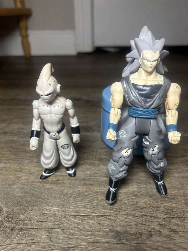Ss3 Goku And Kid Buu Good Vs Evil Duo Pack 2003 Jakks Limited Edition Paint