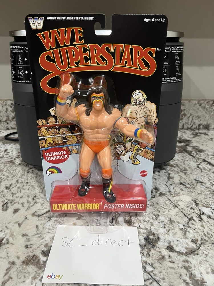 🔥 LJN WWE Superstars 2026 Ultimate Warrior Black Card Chase MOC New Fast Ship