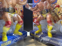 WWE LJN MATTEL SUPERSTARS HULK HOGAN TAN SKIN & Regular Figure Pair Two w/ Belt