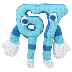 25cm STEAL A BRAINROT Blue No. 67 Plush Toy Cute House Dolls Game Surrounding Bl