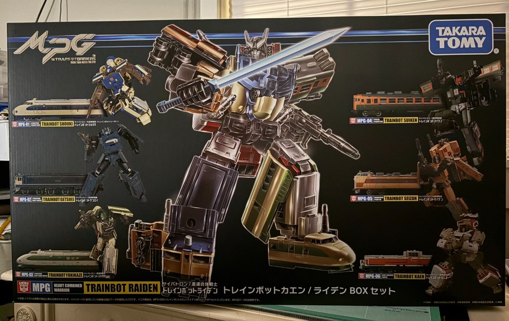 Transformers MPG-06S Trainbot Kaen Takara Tomy, Kaen Figure + Main Box Raiden