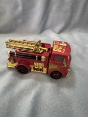 RARE Disney Pixar Cars FACTORY CUSTOM Metallic Gold Red Fire Engine Rusteze Team