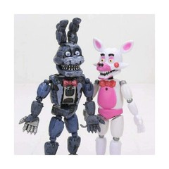 6pcs Set Five Nights at Freddy’s 6‘’ Action Figures FNAF Toys w/light.