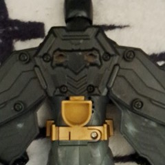 Batman Action Figure Gray Black Yellow Plastic Adjustable Wings Comic Book Hero