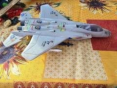 VINTAGE Hasbro 1989 Flying Fighters F-14 Tomcat Jolly Roger no handle