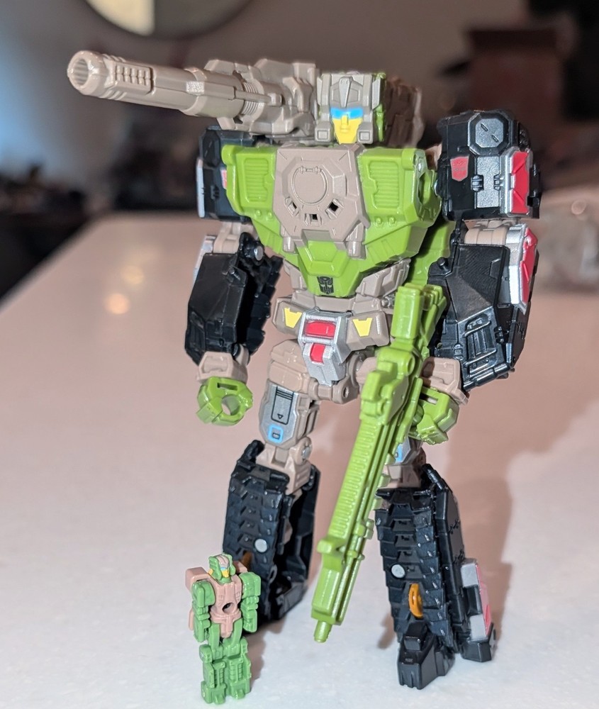 Transformers Retro HARDHEAD g1 Headmaster reissue walmart deluxe w Xtra Head