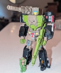 Transformers Retro HARDHEAD g1 Headmaster reissue walmart deluxe w Xtra Head
