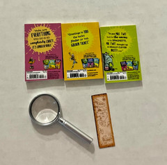 Roald Dahl Mini Brands Mini Books Lot 3 Books + Magnifying Glass & Bookmark