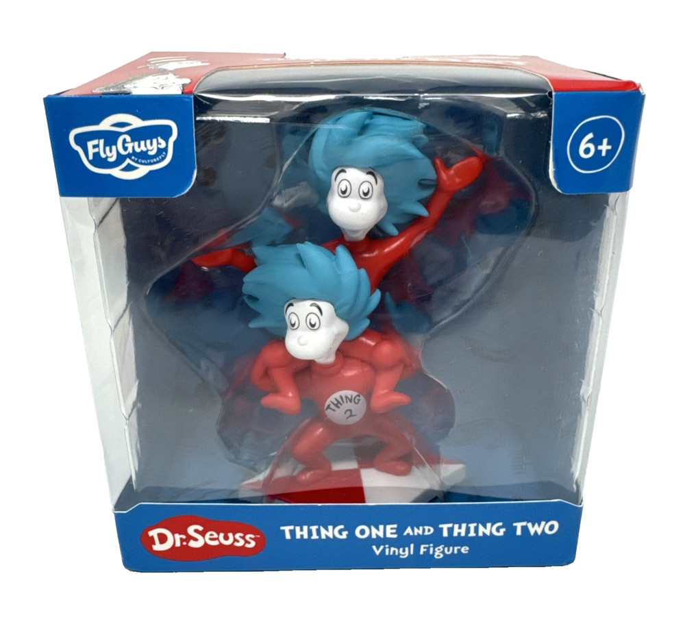 Dr. Seuss Thing One & Thing Two Fly Guy Vinyl Figure Set NEW RARE Collectible