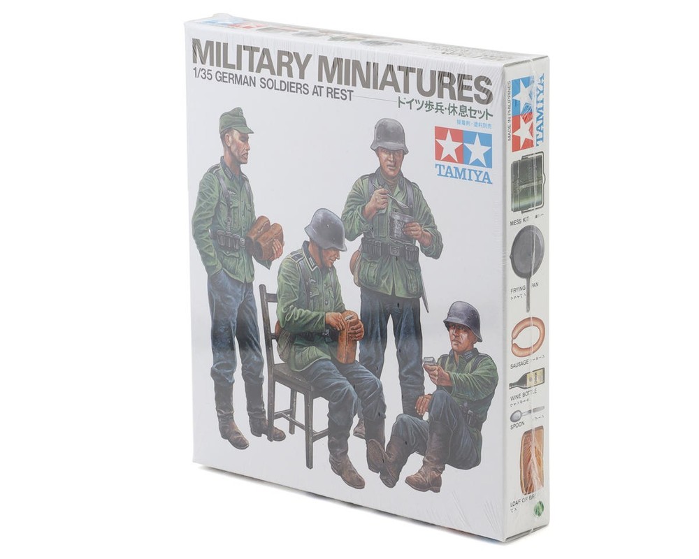 Tamiya 1/35 German Soldiers At Rest Plastic Figures Model Set (Limited Edition)