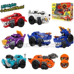 In Box Core Dinosaur Transform Ultra Chest Part Helmet Disk Figure Kids Toy Car