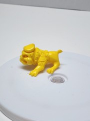 Vintage TMNT Raph the Green Teen Beret Biting Bulldog Figure Yellow Mutant Ninja